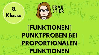 Punktprobe bei proportionalen Funktionen durchführen [upl. by Assirod844]