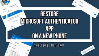 Restore Microsoft Authenticator app on a new device [upl. by Darrelle310]