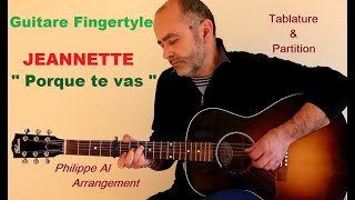 Jeannette  Porque Te Vas  Guitar Fingerstyle [upl. by Edris]