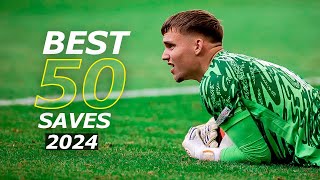 Best 50 Goalkeeper Saves 2024  HD 21 [upl. by Dodi]