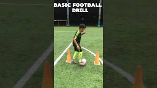 Basic Football Drills for 10 Year olds shorts shortfeed shortvideo soccer football basic [upl. by Nimajnab]