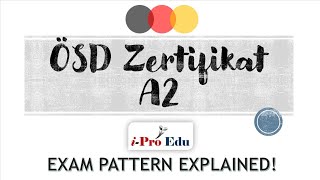 ÖSD Zertifikat A2 Exam Pattern explained [upl. by Nivat]