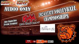 AUDIO ONLY 10 Artesia Volleyball vs 7 Valencia NMAA 4A State Tournament [upl. by Lisab]