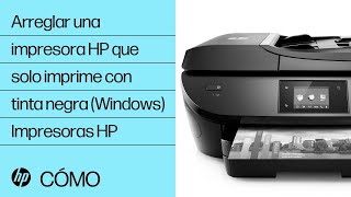 Cómo arreglar una impresora HP que solo imprime con tinta negra Windows  Impresoras HPHP Support [upl. by Endaira]