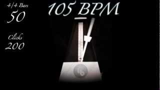 105 BPM Metronome [upl. by Urbanna]