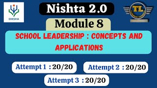 Nishtha 20 module 8 answers  School Leadership Concepts and Applications  kasec8 quiz answers [upl. by Martinson65]