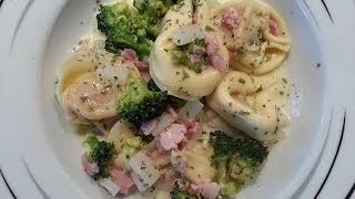 Thermomix TM 31 Zartes Gemüse an Schinkenfrischkäsesoße und frischen gefüllten Tortelloni [upl. by Lash]