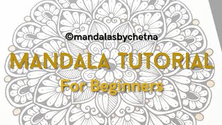 Mandala for Beginners  Easy Mandala Patterns  artistchetna03 [upl. by Enida]