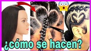 🎁Trenzas africanas TENDENCIA forma de ❤ corazón trenzasafricanas tendendias trending [upl. by Gona]