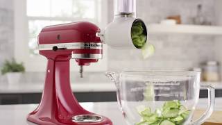 How To Use the Fresh Prep SlicerShredder Attachment  KitchenAid [upl. by Azpurua]