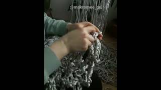 makrome salıncak tabanı macrame handmade diy [upl. by Neeka609]