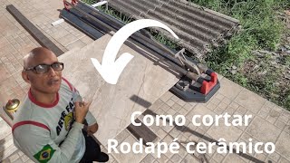 riscador cortag master 115 cortando rodapé cerâmico de 07x061centimetros [upl. by Oric594]