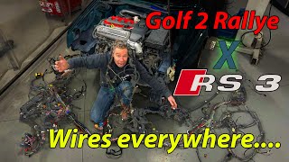 Golf 2 Rallye X RS3 Wiring and stuff [upl. by Averil741]