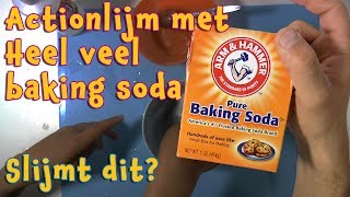 Slijm met Super veel Baking soda Slijmt dit Ballon slijm [upl. by Chaves]