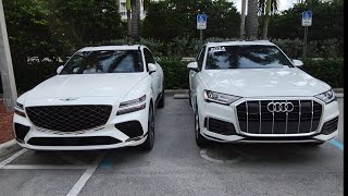 2025 Genesis GV80 vs 2024 Audi Q7  Two great luxury suvs but which one would you choose [upl. by Topper751]