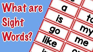 What are Sight Words  High Frequency Words [upl. by Guarino]