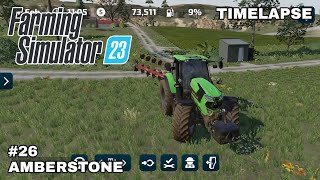 Plowing  Amberstone  Episode 26  Farming Simulator 23  Timelapse [upl. by Yusem]