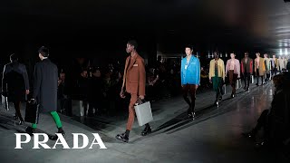 Miuccia Prada and Raf Simons present Prada FW23 Menswear Collection [upl. by Dorita]