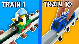 Smallest vs Largest WORKING LEGO TRAINS [upl. by Nirret608]