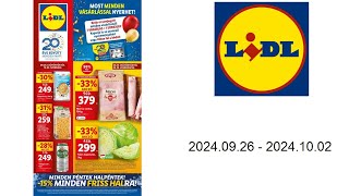 Lidl akciós újság HU 20240926  20241002 [upl. by Ariella]