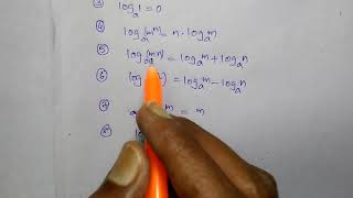 Maths  Logarithms  basics and formulas of Logarithms in Telugu and English [upl. by Arahsit]