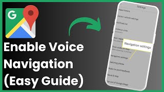 How To Enable Voice Navigation In Google Maps [upl. by Eirrot]