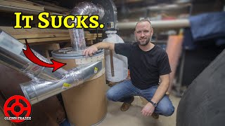 DIY 55 Gallon Thien Baffle Dust Collection Cyclone Separator [upl. by Nilesoj288]