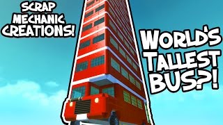 Scrap Mechanic CREATIONS  CRAZY PUBLIC TRANSPORT 18 WAshDubh  Gameplay [upl. by Nylsoj14]