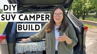 We Turned Our SUV into a CAMPER  Easy Toyota RAV4 Camping Conversion Build [upl. by Cila]