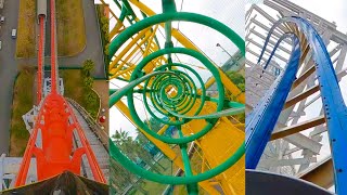 Every Roller Coaster at Nagashima Spaland Amusement Park Japan [upl. by Tipton]