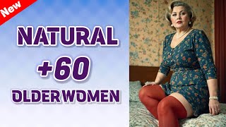 Natural Older Women Over 60  Elagant Attractively Dressed [upl. by Heisser]