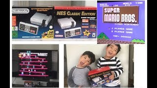 NES Classic Edition  Unboxing amp Play  Milan Luca Noah 任天堂 ニンテンドー Nintendo [upl. by Hach]