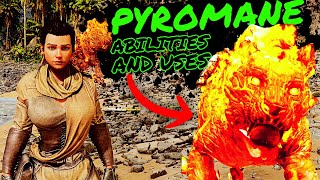 PYROMANE Abilities and Uses EXPLAINED in The Center in Ark Survival Ascended [upl. by Nylahs]