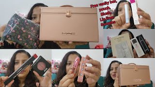 MAC Cosmetics Haul  Bought new launches Got Free vanity box free pouch free blush free lip liner [upl. by Lecroy418]