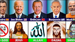 195 Countries State Leaders and Their GOD [upl. by Narcis242]