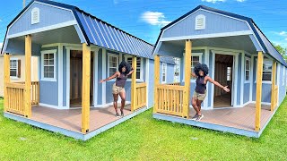 AFFORDABLE TINY HOME Shed Tour  You wont believe what I saw [upl. by Navi886]