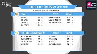 Duffield CC Chairmans XI v MCC [upl. by Eiramoj361]