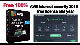 Get AVG Internet Security 2018 license one year free [upl. by Amri206]