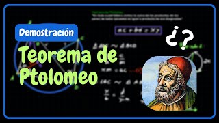 🤯¿Quién fue Ptolomeo ¿En qué consiste el teorema de Ptolomeo ¿Cuál es su demostración [upl. by Atyekram621]