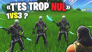 Jai défié ces 3 NOOBS en 1VS3 sur Fortnite voici ce quil sest passé [upl. by Eisenstark406]