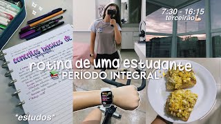 daily vlog rotina de uma estudante📝 período integral [upl. by Yancy]