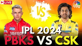 IPL 2024 LIVE PBKS Vs CSK LIVE Match  Punjab Kings Vs Chennai Super Kings Score LIVE  Dhoni N18L [upl. by Leibman445]