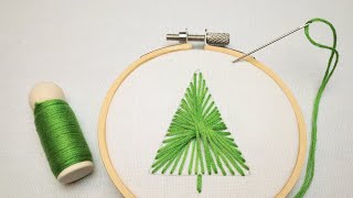 Hand Embroidery I Easy Tree 1 [upl. by Elleirol]