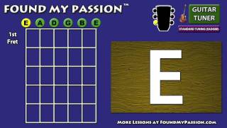 How to Tune a Guitar in Standard Tuning EADGBE [upl. by Nylrebma]