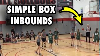 Simple Box Inbounds Basketball Plays [upl. by Akym838]