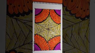 Flowers drawing zentangle shorts [upl. by Low]