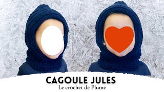 Comment faire une cagoule toutes tailles au crochet  Capuche col  Tuto en français Explications [upl. by Rapp653]