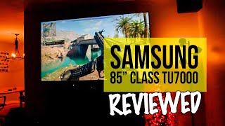 NextLevel Home Entertainment Samsung 85quot Class TU7000 UHD TV Review [upl. by Dnomra]