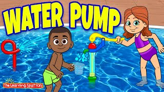 Math Songs for Kids ♫ Water Pump Measuring Song ♫ Measuring Liquids ♫ Songs by The Learning Station [upl. by Aihtyc]