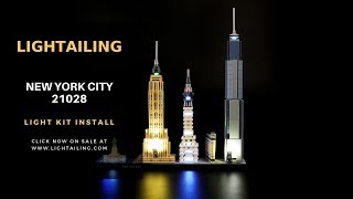 【LGK95 Installation Video】Lightailing  Lego Architecture New York City 21028 [upl. by Elmore232]